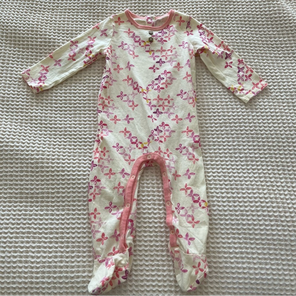 Girls Burt's Bees One Piece Sleeper 6-9m